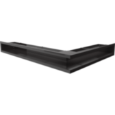 Решетка Kratki LUFT SF черная, угловая - 76.6x54.7x9 см
