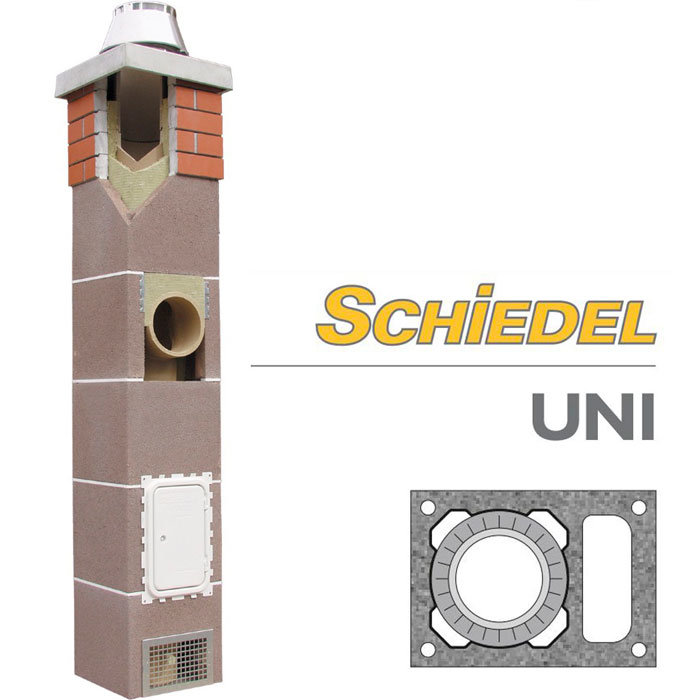 Schiedel UNI одноходовой с вентканалом Schiedel UNI одноходовой с вентканалом