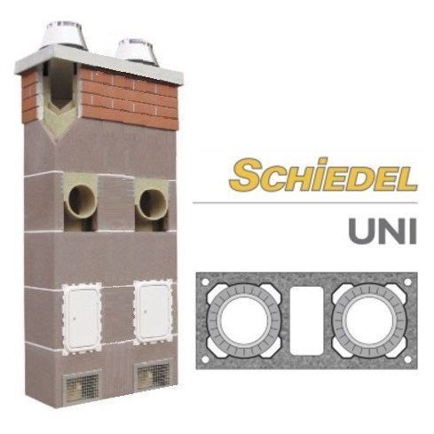  Schiedel UNI двухходовой с вентканалом