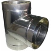 Трійник 87° Termo нерж/оцинк. 120/220 мм