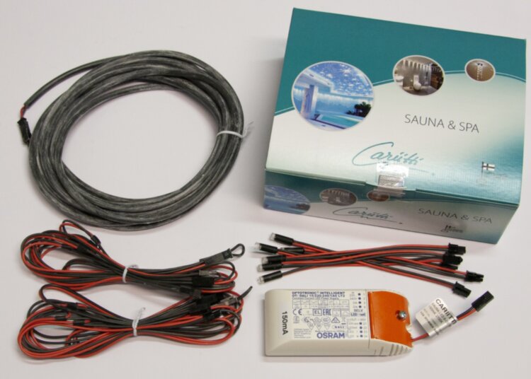Комплект LED SET 6 LEDs, 3000K, IP67, до 90° C - (сауна)